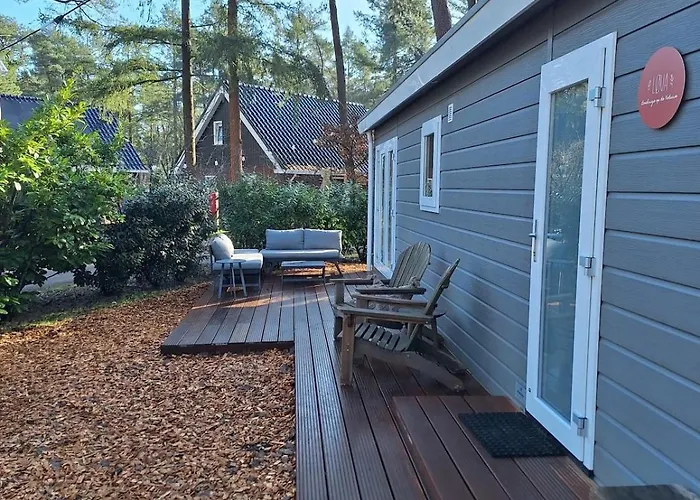 Lodge Loua - Luxe Boshuisje Met Verwarmd Buitenbad